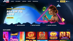 Jupi Casino Front Page - Instant Banking 