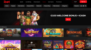 iBet Casino Front Page - Casino Utan Svensk Licens 